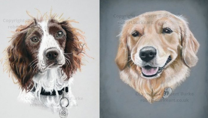 Robert Burke - Portraits & Art - Recent commissions of Tammy and Roxy